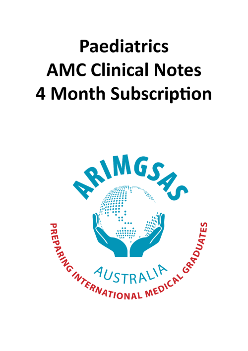 Paediatrics - AMC Clinical Notes - 4 Month Subscription